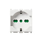 OUTLET: ITALIAN/GERMN, 2P+E 16A, 250V, WHITE, PLANA