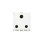 OUTLET: ENGLISH, 2P+E,16A/250V 2M, SICURY, WHITE, PLANA