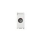 Plana Male Coax Outlet, TV-RD-SAT, 5-2400Mhz Thru-Line Connector, 10dB Attenuation, 1M, White