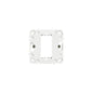 Plana Mounting Frame With Claws, 1 Module Fits Model 14641 Plate and 60mm Box, Grey