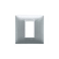 PLATE: TECH, MATT SILVER, 1M PLANA