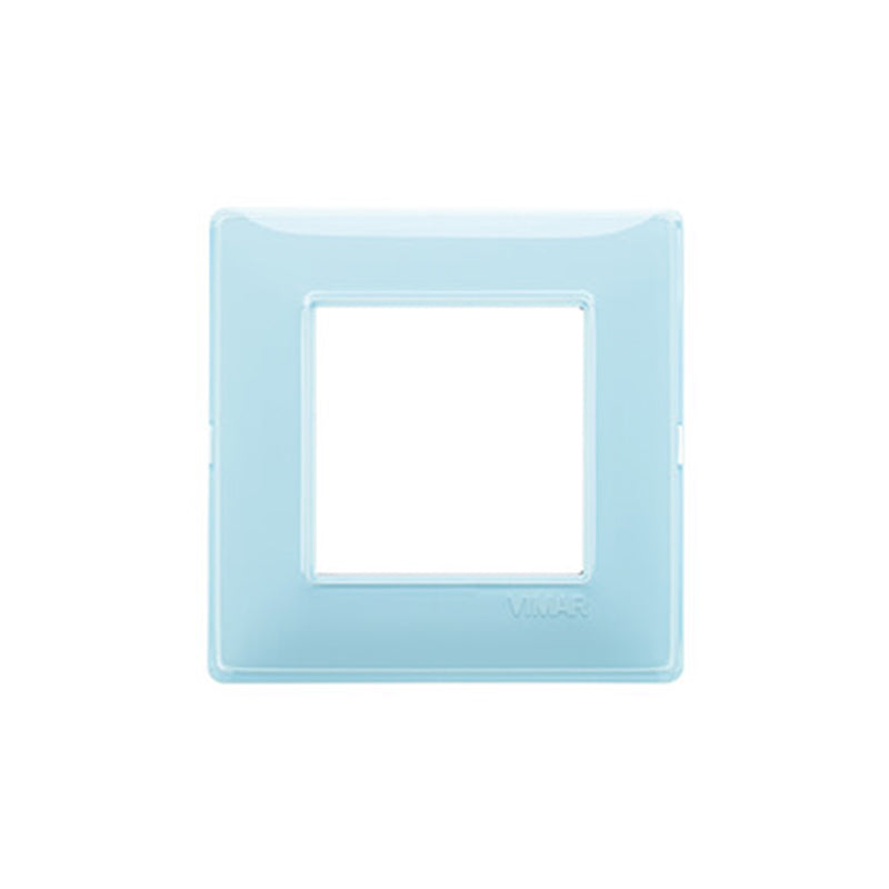 Plana Square Cover Plate, Reflex Water, Reflex Technopolymer, 2 Module