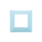 Plana Square Cover Plate, Reflex Water, Reflex Technopolymer, 2 Module