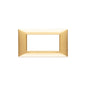 Plate: Technopolymer, Polished Gold, 4 Module, Plana Series