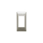 Cover Plate, Technopolymer, Matte Nickel, 1 Module Panel Mount, Plana Series