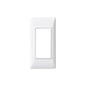 Plate: Technopolymer, White, 1 Module Panel Mount, Square, Plana Series