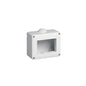 3 Module IP40 Surface-Mount Enclosure, Grey, For Plana and Eikon