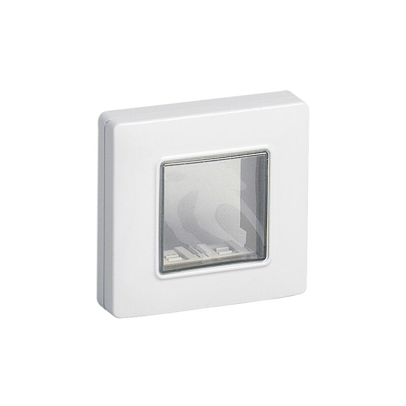 PLATE: WATERPROOF, WHITE, 2M W/SCREWS, EIKON & PLANA