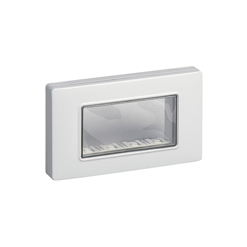 PLATE: WATERPROOF, RAL 7035 GREY 4M W/SCREWS EIKON & PLANA