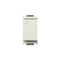 Idea 3-Way Switch (Euro 2-Way), 1P, 16A-250V Max with Luminescent Button, 1 Module, White