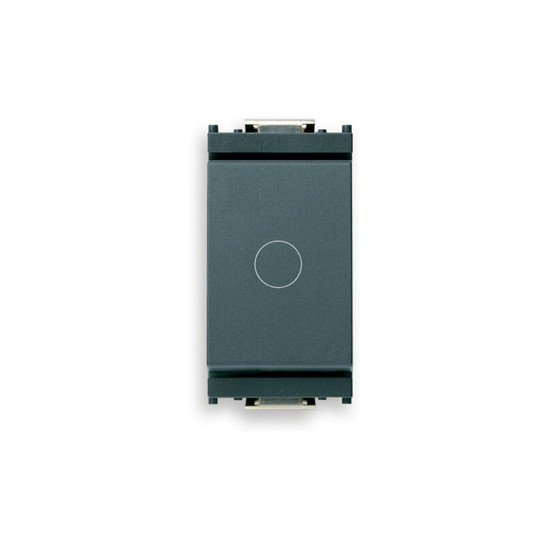 Idea Momentary Switch,1P/1T (NC)16AX Circular "Off Symbol" GREY