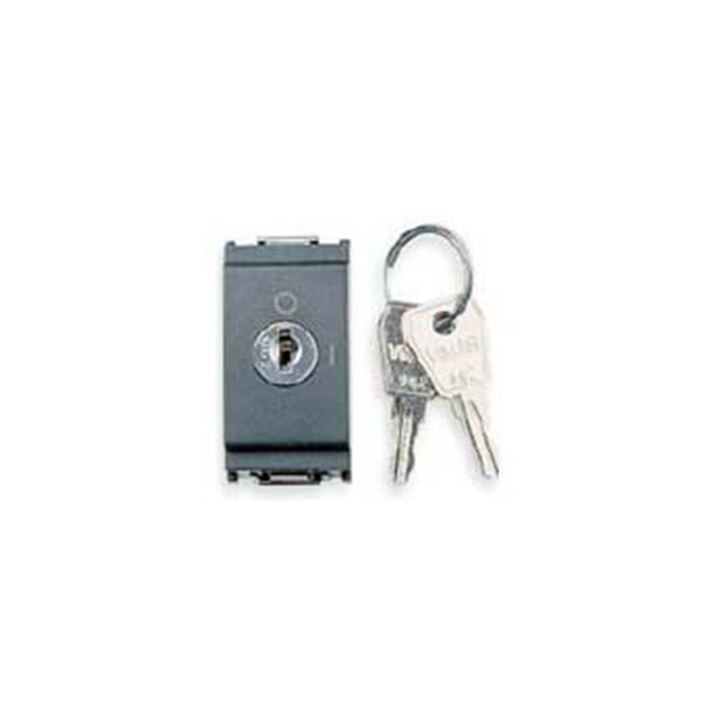 SWITCH: 1-WAY, 2P1T,16AX,GREY UNIFIED KEY-OPERATED, IDEA