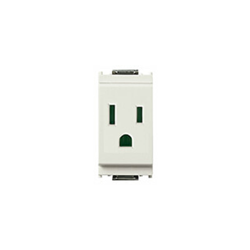 OUTLET: USA/SASO 2P+E 15A/127V SICURY, WHITE, IDEA