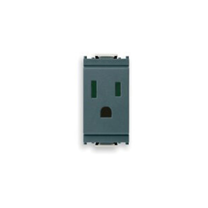 OUTLET: USA/SASO 2P+E 15A/127V SICURY, GREY, IDEA