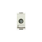 CONNECTOR: COAX, TV-RD-SAT WHITE, IDEA