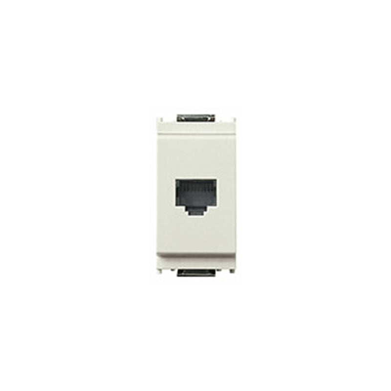 CONNECTOR: RJ45 PHONE JACK 8-POS/8-COND, WHITE, IDEA