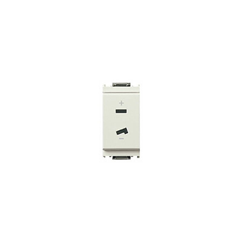 Idea Polarized Socket Outlet for VM01099 Plug 2P, 6A-24V, 1 Module, White