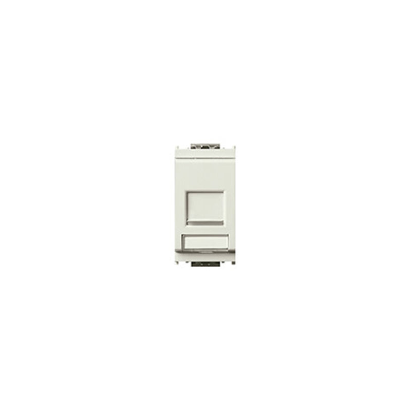 Connector: RJ45 Cat5E, Netsafe UTP Type, White, Idea Series