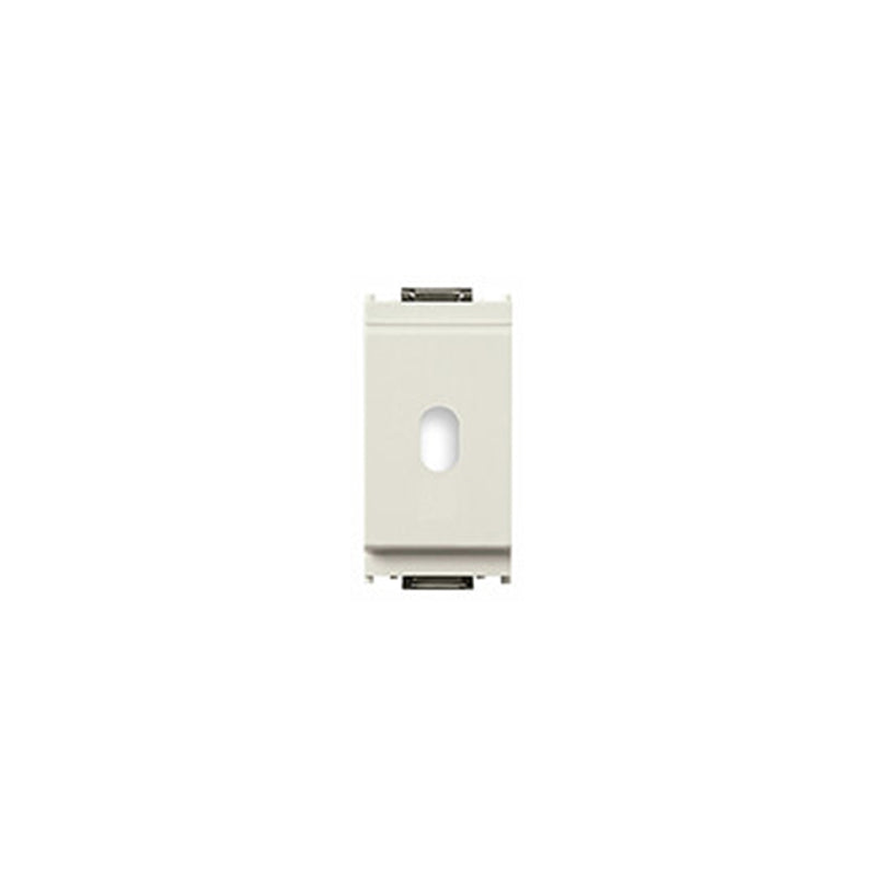 Idea Cable Outlet with Cord Grip, 1 Module, White Compatible with Leading/Trailing Edge Lamp Loads