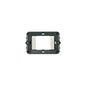 Idea Mounting Frame with Grooved Front 2 Modules, White, No Screws