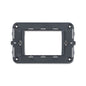 Idea Adapter Frame, 3 Module with Screws, Grey Can be used for 1M or 2M Arke Powered USBs