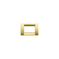 PLATE: METAL, MATTE GOLD, 3M SQUARE, IDEA