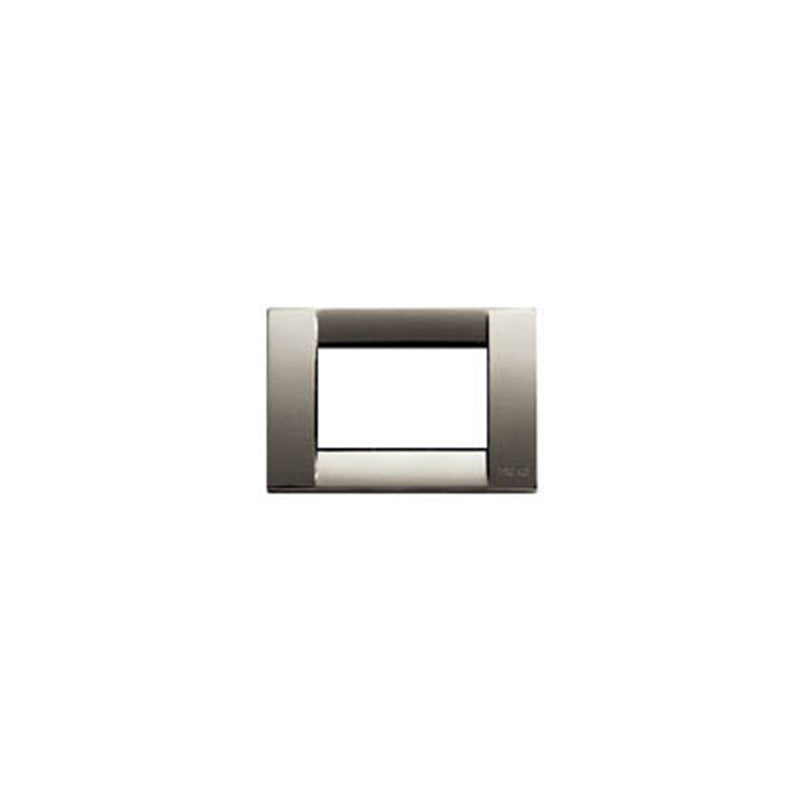 PLATE: METAL, BLACK CHROME, 3M SQUARE, IDEA