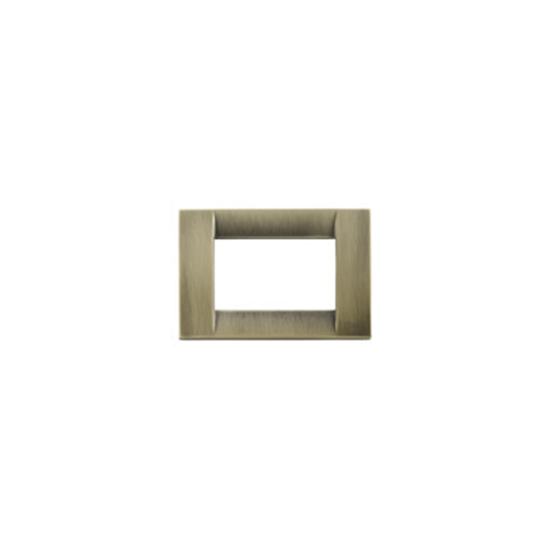 Idea Square Cover Plate, Metal Antique Brass, 3M
