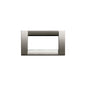PLATE: METAL, BLACK CHROME, 4M SQUARE, IDEA