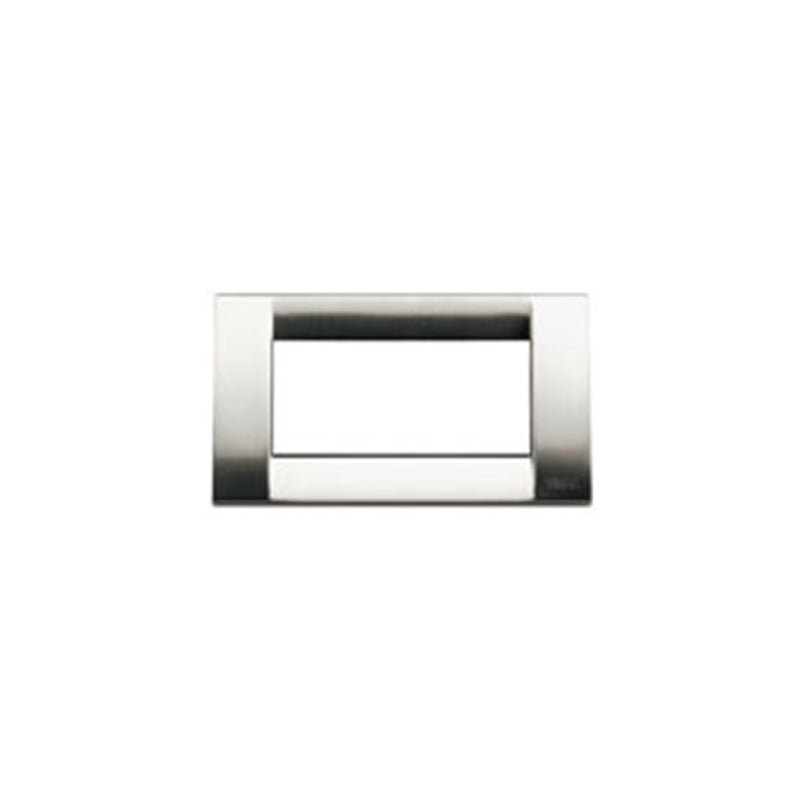 Idea Square Cover Plate, Die-Cast Metal Brushed Nickel 34, 4 Modules
