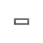 Plate: Metal, Slate Grey, 6 Module, Square, For Idea Series