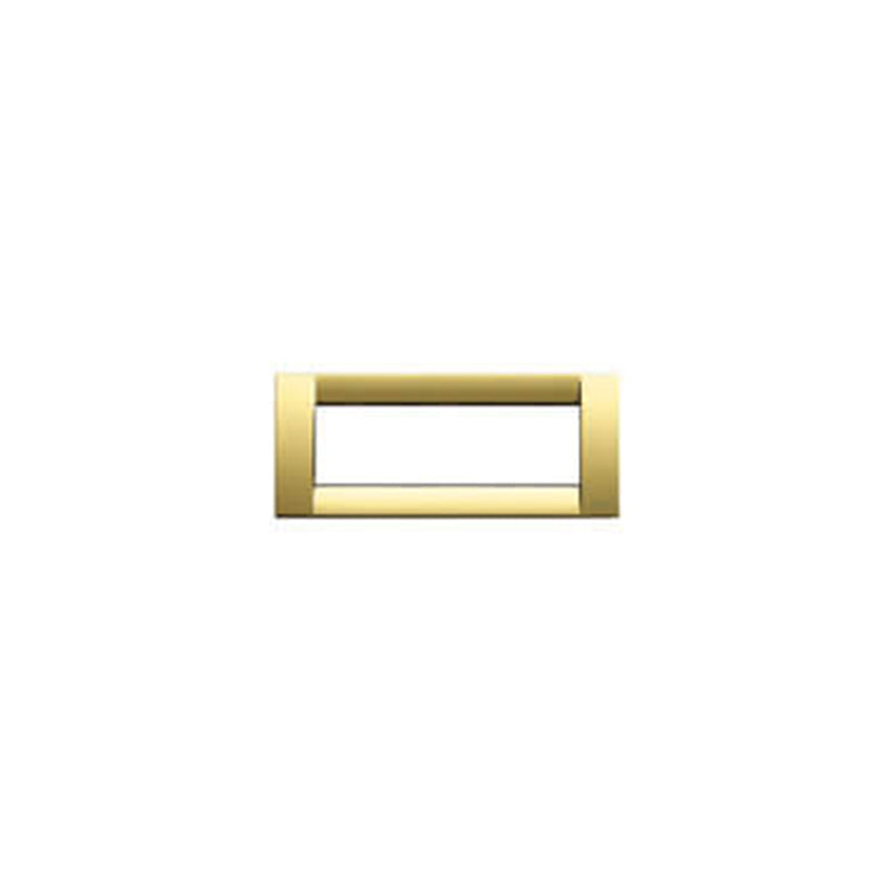 PLATE: METAL, POLISH GOLD, 6M SQUARE, IDEA