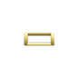 PLATE: METAL, POLISH GOLD, 6M SQUARE, IDEA