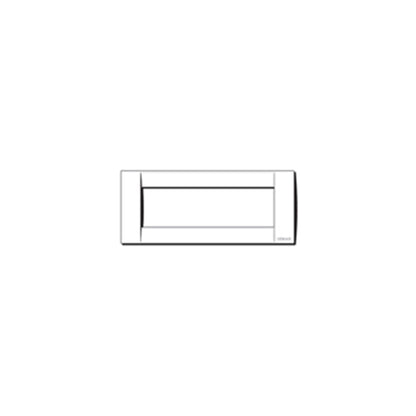 Idea Square Cover Plate, Die-Cast Metal Brushed Nickel 34, 6 Modules