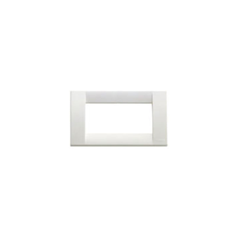 Idea Square Cover Plate, Technopolymer Bright White 01, 4 Modules