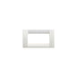 Idea Square Cover Plate, Technopolymer Bright White 01, 4 Modules