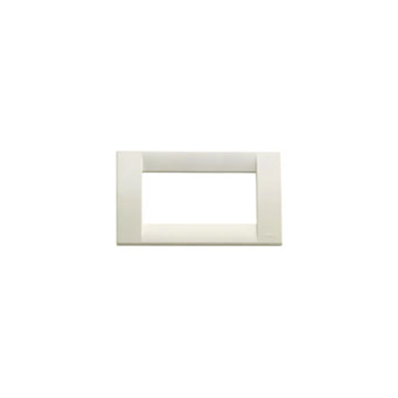 Idea Square Cover Plate, Technopolymer Idea White 04, 4 Modules