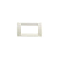 Idea Square Cover Plate, Technopolymer Idea White 04, 4 Modules