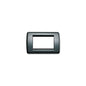 Idea Round Cover Plate, Die-Cast Metal 3 Modules, Black 11