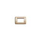 Plate: Metal, Metallic Bronze, 3 Module Panel Round, Idea