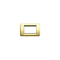 Idea Round Cover Plate, Die-Cast Metal Polished Gold 32, 3 Modules