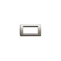 Idea Round Cover Plate, Die-Cast Metal Brushed Nickel 34, 4 Modules