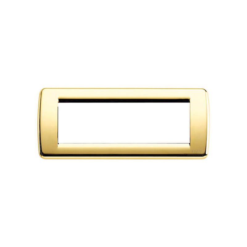 PLATE: METAL, POLISH GOLD, 6M ROUND, IDEA