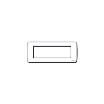 Idea Round Cover Plate, Die-Cast Metal Chrome 36, 6 Modules