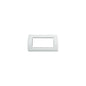 Idea Round Cover Plate, Technopolymer Bright White 01, 4 Modules