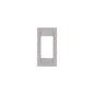 Idea Square Cover Plate, Die-Cast Metal Matte Silver 21, 1 Module