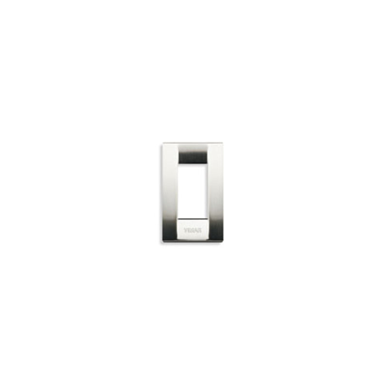 Idea Square Cover Plate, Die-Cast Metal Brushed Nickel 34, 1 Module
