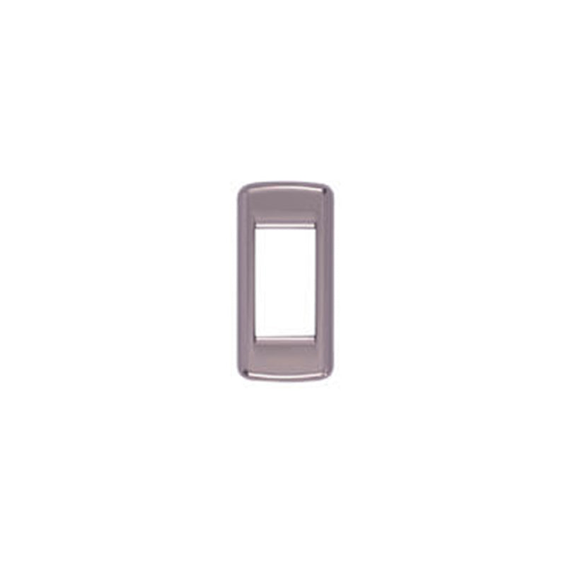 Plate: Metal, Black Chrome, 1 Module Panel-Mount, Round, Idea Series