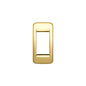 PLATE: METAL, POLISH GOLD, 1M PANEL, ROUND, IDEA