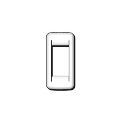 Idea Round Cover Plate, Die-Cast Metal Chrome 36, 1 Module